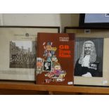 A British Stamp Album, Together With A Framed Photographic Image Of Caernarfonshire County Council,
