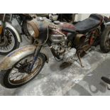 A Triumph Tiger Cub 200cc Motorcycle In Need Of Full Restoration Bearing The Reg No 3424NT (No Key