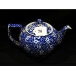 A Blue & White Burleigh Ware Teapot