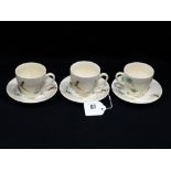A Twelve Piece Royal Doulton "The Coppice" Pattern Coffee Set