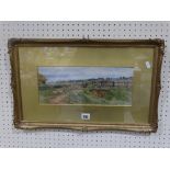 W. Bothams, Watercolour, Sheep In A Landscape Setting, Titled "Near Budleigh Salterton South Devon"