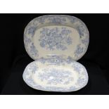 Two Asiatic Pheasant Patterned Meat Plates