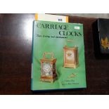 An Antiquarian Book "Carriage Clocks Their History & Development" By Charles Allix