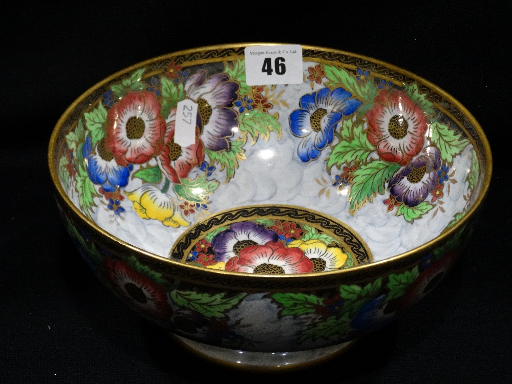 A Meaders Ltd Lustre Pottery Circular Fruit Bowl