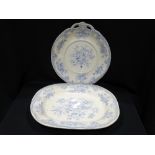 Two Asiatic Pheasant Pattern Serving Plates