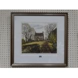 Keith Andrew, An Artists Proof Coloured Print, Titled "Retreat" Signed & Titled In Pencil