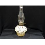 A Marbled Glass Oil Lamp Reservoir
