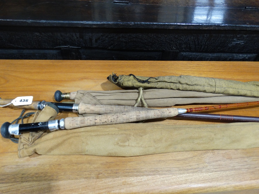 Three Vintage Fishing Rods To Include Macfarlane