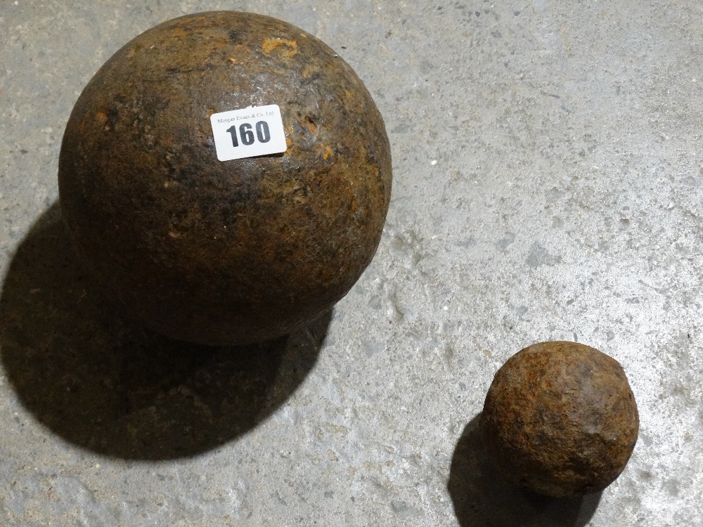 Two Cannon Balls, One Probably 32lb