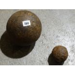 Two Cannon Balls, One Probably 32lb