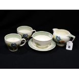 A Twenty-Seven Piece Susie Cooper Floral Decorated Tea & Dinner Set