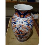 A Circular Based 19th Century Imari Decorated Baluster Vase