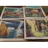 A Near Complete Colour Plate Schoolroom Picture Folder "The Enid Blyton Bible Pictures"
