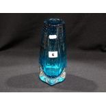 A Blue Bubble Glass Vase