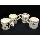 Four Wedgwood Royal Commemorative Tankards Designed By Richard Guyatt