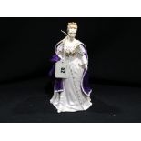 A Limited Edition Coalport Figure Of Queen Anne