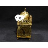 A Smiths Small Size Lantern Clock With Electric Movement