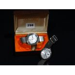 A Boxed Seiko Chronograph Gents Wrist Watch & Bracelet, Together With A Further Seiko Watch