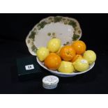 A Mid 20th Century Pottery Group Of Oranges & Lemons Etc (3)