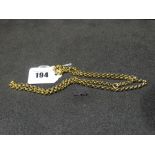 A Gold Colour Belcher Chain