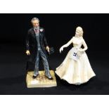 A Royal Doulton Figure Of Sir Henry Doulton, Together With A Royal Grafton China Figure "Emily"