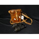 A Cased Pair Of Paris Manufacture 1st World War Military Issue Binoculars