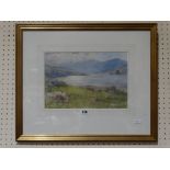 Warren Williams Watercolour, Conway Estuary View, Signed, 8" X 12"