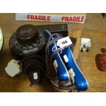 A Vintage Sylentflo Bakelite Encased Hair Dryer, Together With A Pair Of Foot Warmers Etc