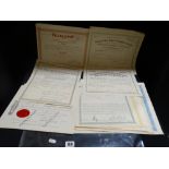 A Collection Of Twenty-Four Early To Mid 20th Century Shares Certificates