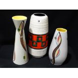Three Mid Century West German Pottery Vases