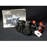 A Canon Ae1 Film Camera & Manual