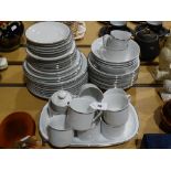 A Quantity Of German Porcelain Silver Lined Teaware