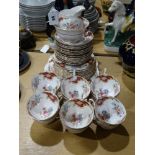 A Thirty-Nine Piece Tuscan China Windsor Pattern Teaset