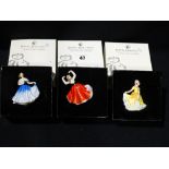 Three Boxed Royal Doulton Miniature Ladies Series Figures