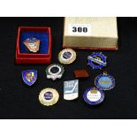 A Collection Of Vintage Railway Union & Service Badges