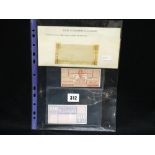 Two Rare Nazi Concentration Camp Currency Notes, 10cent & 25cent From Lager Westerbork