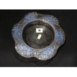 A Rene Lalique Circular Opalescent Bowl With Moulded Leaf & Branch Border, Etched Mark To The Base