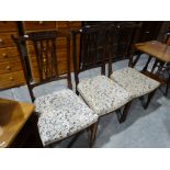 Three Matching Edwardian Drawing Room Chairs