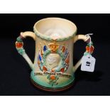 A King Edward Viii 1937 Coronation Pottery Loving Cup, 6" High