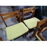 A Set Of Four Retro Kitchen Dining Chairs