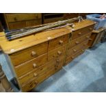Two Modern Pine Bedroom Chests
