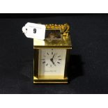 A London Clock Company Brass Encased Carriage Clock