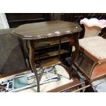 An Edwardian Occasional Table, Together With A Towel Rail