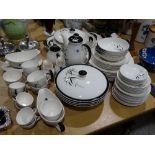 A Large Quantity Of Royal Doulton Bamboo Pattern Tea & Dinnerware