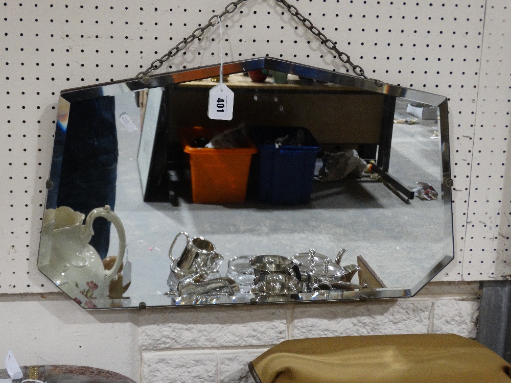 An Early 20th Century Bevelled Wall Mirror