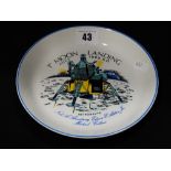 A Crown Ducal 1969 Moon Landing Commemorative Plate