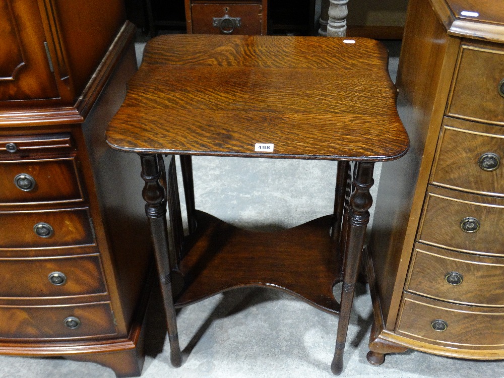 An Early 20th Century Oak Two Tier Occasional Table