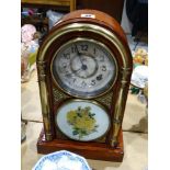 An Early 20th Century Chinese Pendulum Mantel Clock With Circular Dial