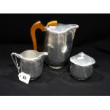 A Picquot Ware Three Piece Tea Service