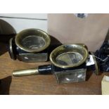 A Pair Of Brass & Tinware Coaching Lamps